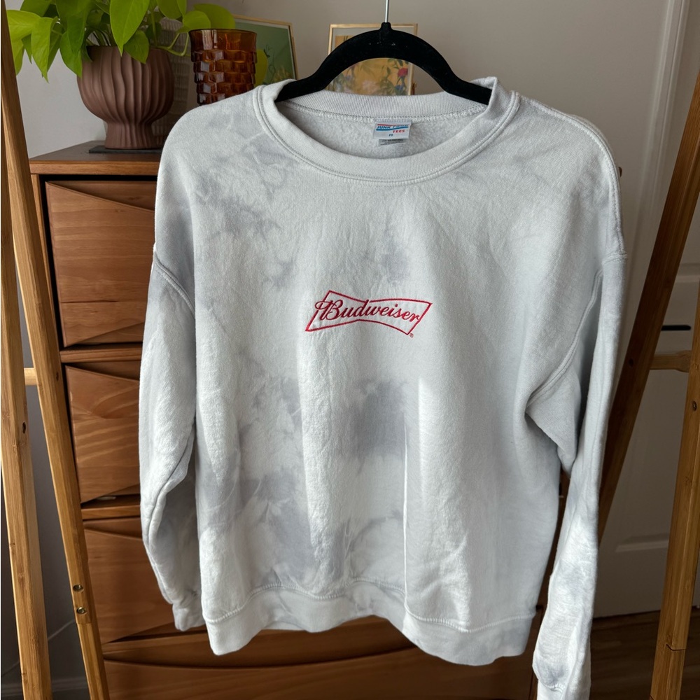 Budweiser Tie Dye Crewneck Sweatshirt